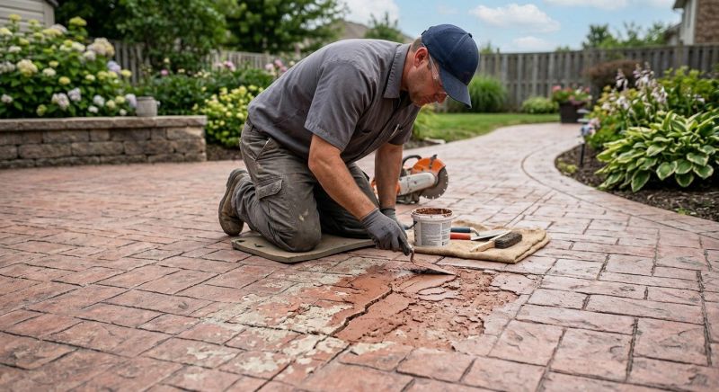 Decorative Concrete Repair in Canton, MI